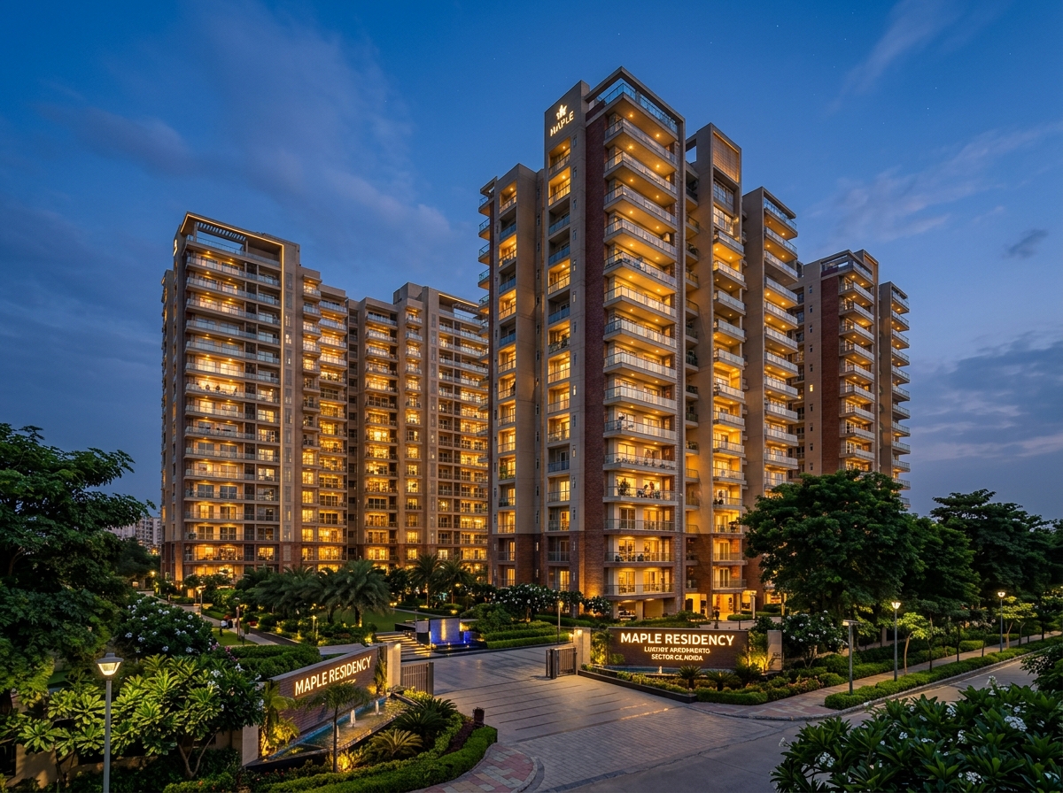Maple Residency modern residential community in Sector 62 Noida